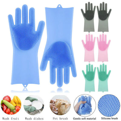 Magic Washing gloves with scrubber