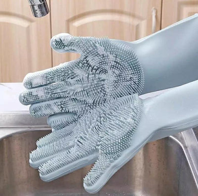 Magic Washing gloves with scrubber
