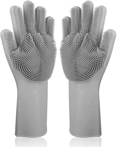 Magic Washing gloves with scrubber