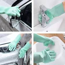 Magic Washing gloves with scrubber