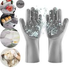 Magic Washing gloves with scrubber